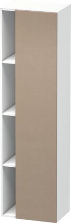 高浴柜, DS1249R7518 铰链位置: 右, 门板: 亚麻色 哑光, 饰面, 主体: 白色 哑光, 饰面