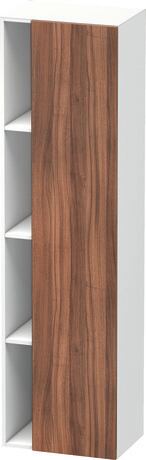 高浴柜, DS1249R7918 铰链位置: 右, 门板: 胡桃木 哑光, 饰面, 主体: 白色 哑光, 饰面