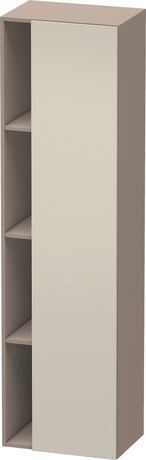 高浴柜, DS1249R9143 铰链位置: 右, 门板: 灰褐色 哑光, 饰面, 主体: 玄武岩色 哑光, 饰面