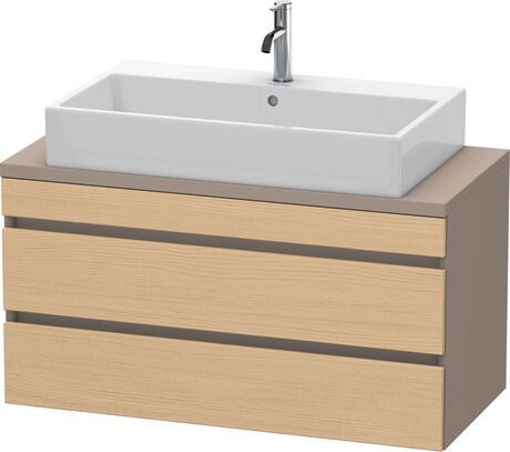 ארון אמבטיה תלוי על הקיר, DS530903043 חזית: עץ אלון טבעי מאט, עיצוב, גוף: בזלת מאט, עיצוב
