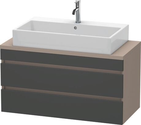 ארון אמבטיה תלוי על הקיר, DS530904943 חזית: גרפיט מאט, עיצוב, גוף: בזלת מאט, עיצוב