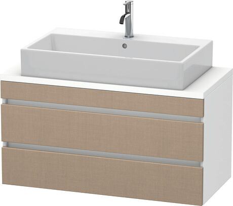 ארון אמבטיה תלוי על הקיר, DS530907518 חזית: פשתן מאט, עיצוב, גוף: לבן מאט, עיצוב