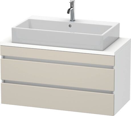 ארון אמבטיה תלוי על הקיר, DS530909118 חזית: אפור-חום מאט, עיצוב, גוף: לבן מאט, עיצוב