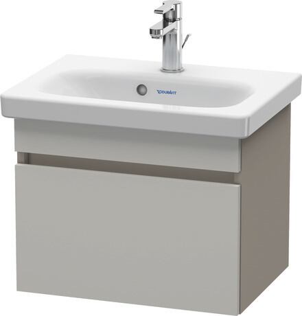 ארון אמבטיה תלוי על הקיר, DS630300743 חזית: אפור בטון מאט, עיצוב, גוף: בזלת מאט, עיצוב
