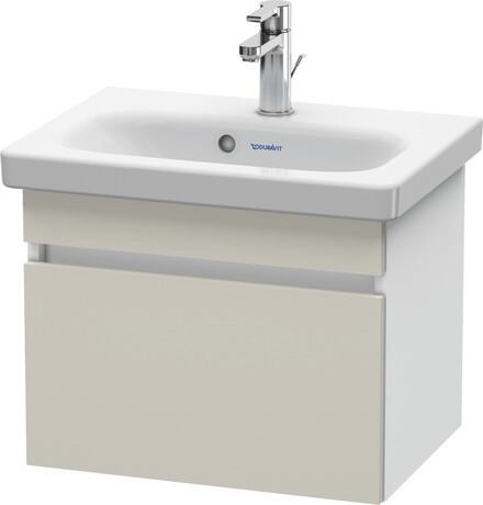 ארון אמבטיה תלוי על הקיר, DS630309118 חזית: אפור-חום מאט, עיצוב, גוף: לבן מאט, עיצוב