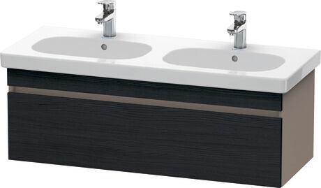 ארון אמבטיה תלוי על הקיר, DS638601643 חזית: אלון שחור מאט, עיצוב, גוף: בזלת מאט, עיצוב