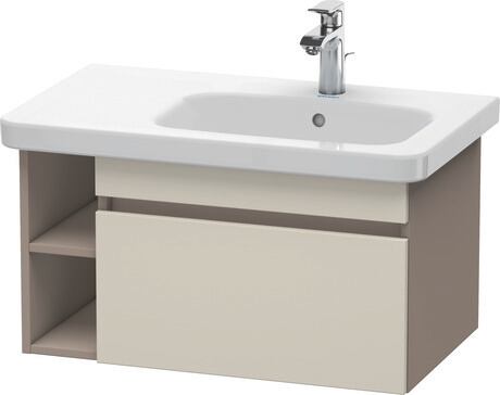 ארון אמבטיה תלוי על הקיר, DS639309143 חזית: אפור-חום מאט, עיצוב, גוף: בזלת מאט, עיצוב