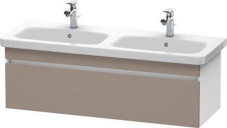 Meuble sous lavabo suspendu, DS639804318 Façade: Basalte mat, Décor, Caisson: Blanc mat, Décor