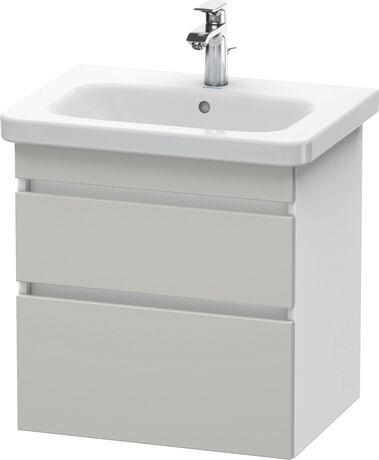 挂壁式浴柜, DS648000718 门板: 混凝土灰 哑光, 饰面, 主体: 白色 哑光, 饰面