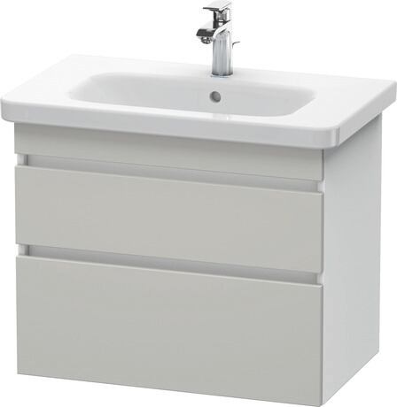 ארון אמבטיה תלוי על הקיר, DS648100718 חזית: אפור בטון מאט, עיצוב, גוף: לבן מאט, עיצוב
