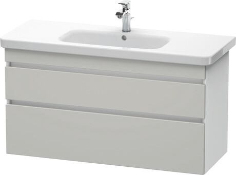 挂壁式浴柜, DS649500718 门板: 混凝土灰 哑光, 饰面, 主体: 白色 哑光, 饰面