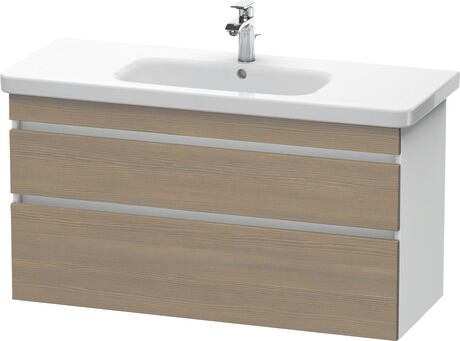 挂壁式浴柜, DS649503518 门板: 大地色橡木 哑光, 饰面, 主体: 白色 哑光, 饰面