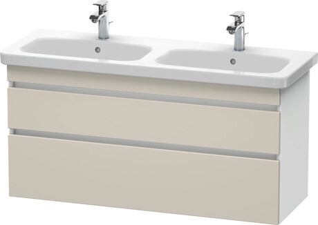 挂壁式浴柜, DS649809118 门板: 灰褐色 哑光, 饰面, 主体: 白色 哑光, 饰面