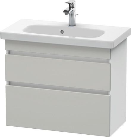 ארון אמבטיה תלוי על הקיר, DS649900718 חזית: אפור בטון מאט, עיצוב, גוף: לבן מאט, עיצוב