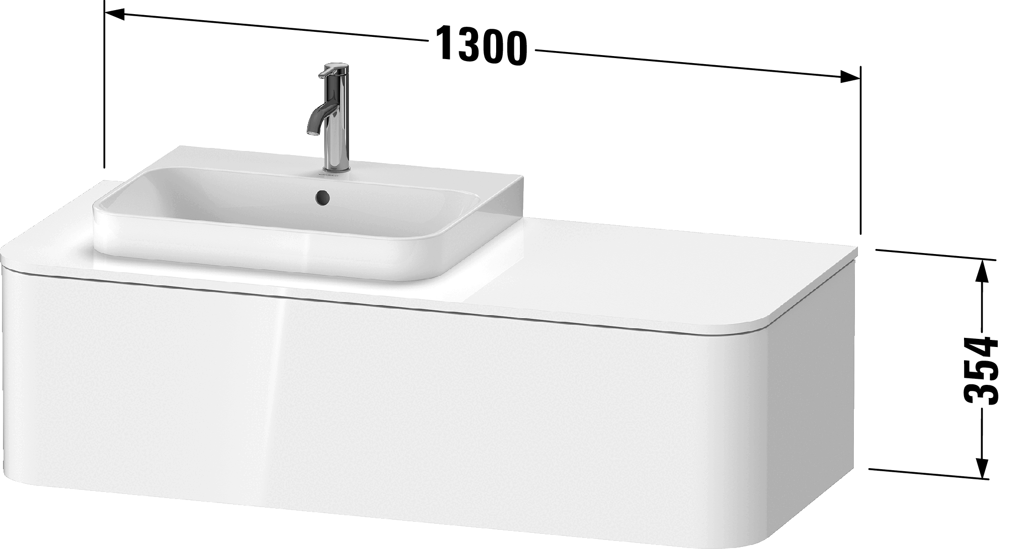 Mueble bajo lavabo para encimera, HP4932 L/M/R