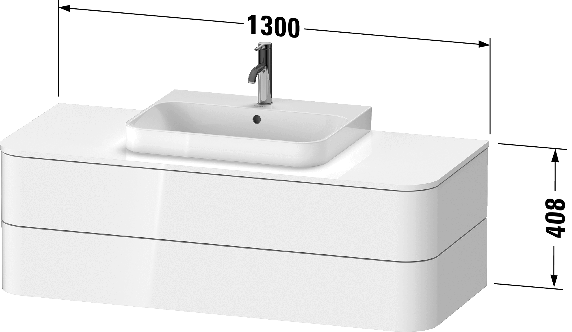 Mueble bajo lavabo para encimera, HP4962
