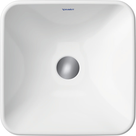 Washbowl, 2397400070 White High Gloss, Square, Number of washing areas: 1 Middle, Overflow: No