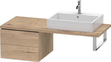 台面配套的矮浴柜, LC583705555 大理石色橡木 哑光, 饰面