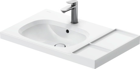 Washbasin, 239580AA00 White High Gloss, Number of washing areas: 1 Middle