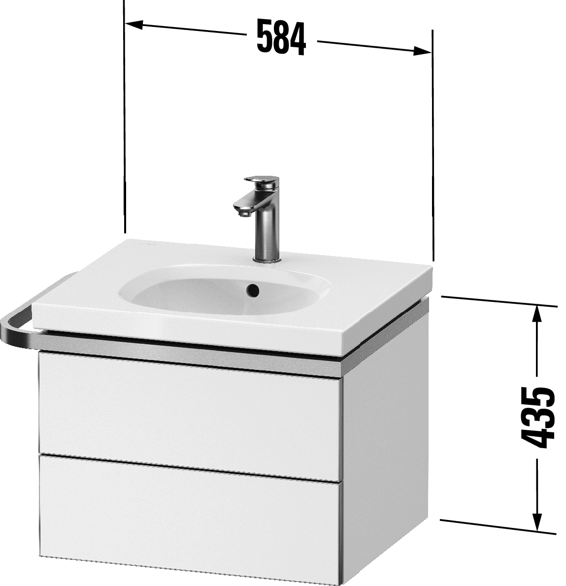 Vanity unit wall-mounted, AU4560