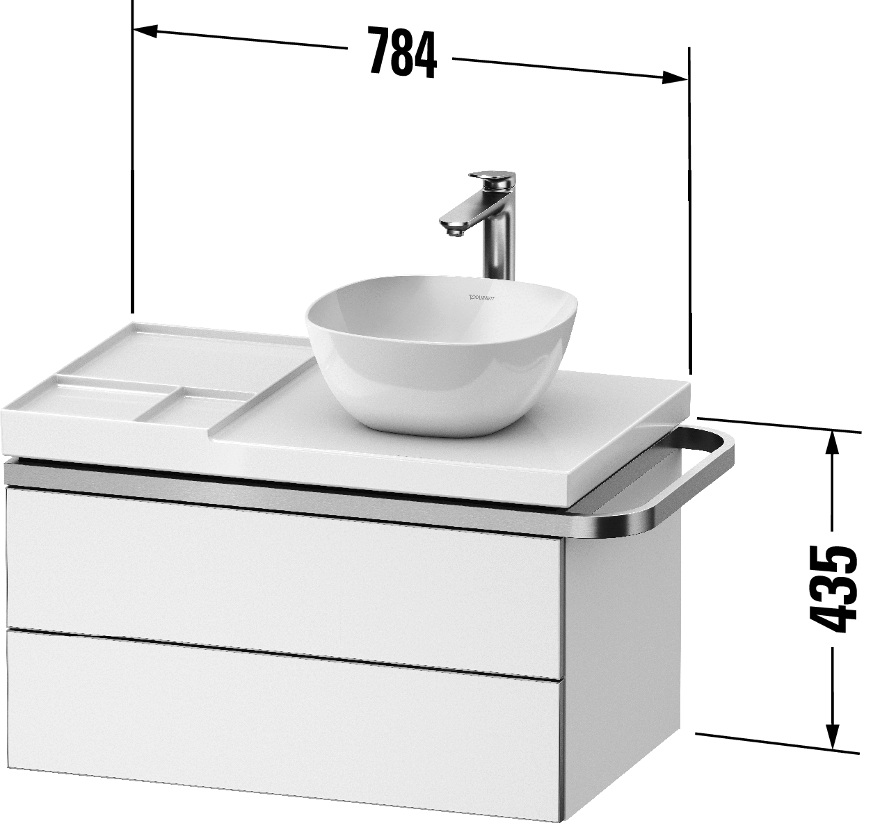 Vanity unit wall-mounted, AU4569