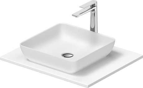Washbasin with console, 2680063200 Square, Number of basins: 1, Number of washing areas: 1
