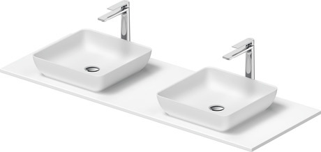 Washbasin with console, 2680103200 Square, Number of basins: 1, Number of washing areas: 1