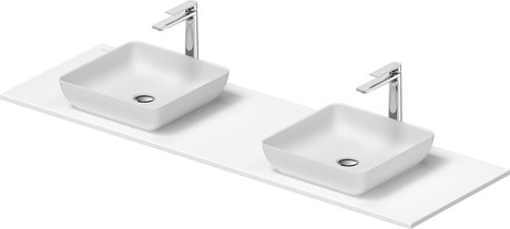Washbasin with console, 2680113200 Square, Number of basins: 1, Number of washing areas: 1