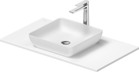 Washbasin with console, 2680183200 Square, Number of basins: 1, Number of washing areas: 1