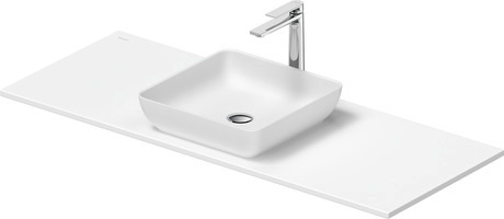 Washbasin with console, 2680203200 Square, Number of basins: 1, Number of washing areas: 1