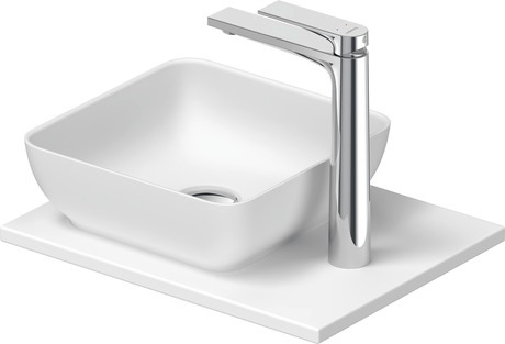 Washbasin with console, 2680233200 Square, Number of basins: 1, Number of washing areas: 1