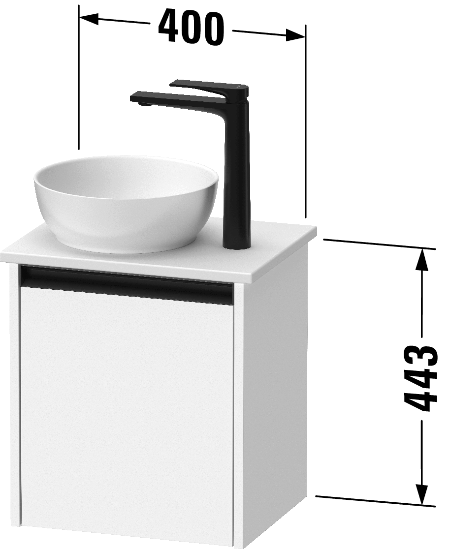 Console vanity unit wall-mounted, SV6973 L/R