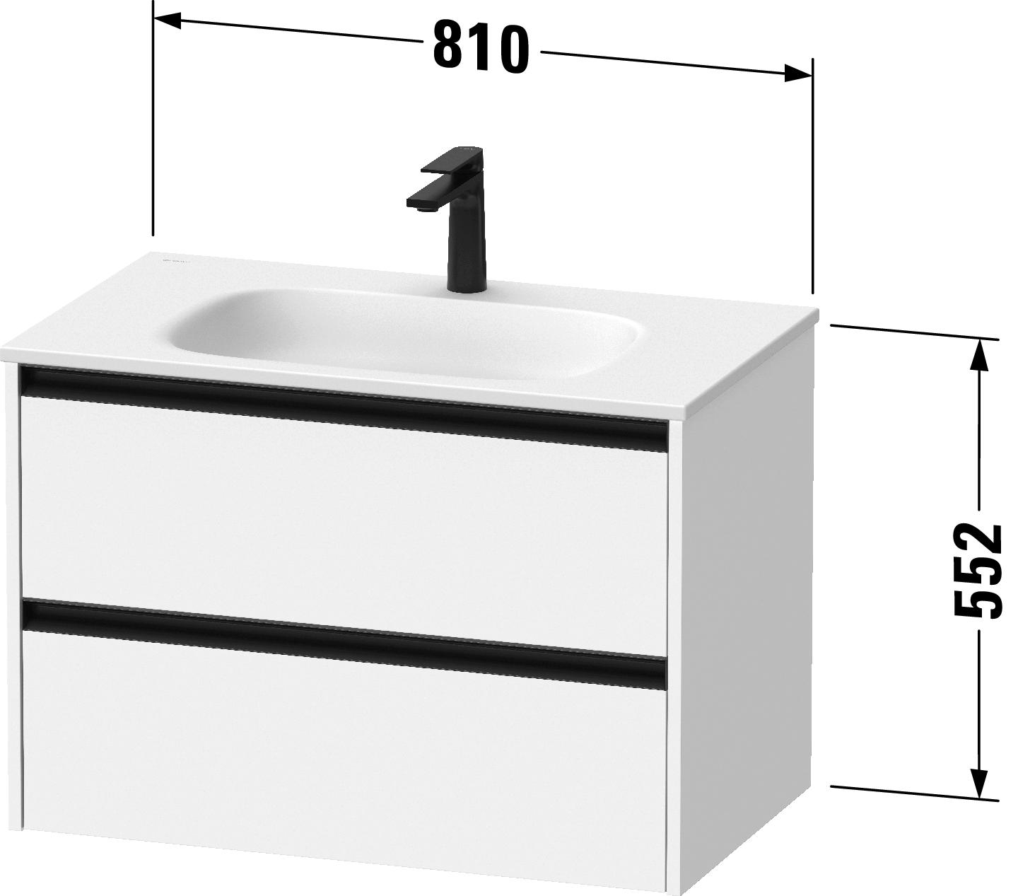 Vanity unit wall-mounted, SV6995