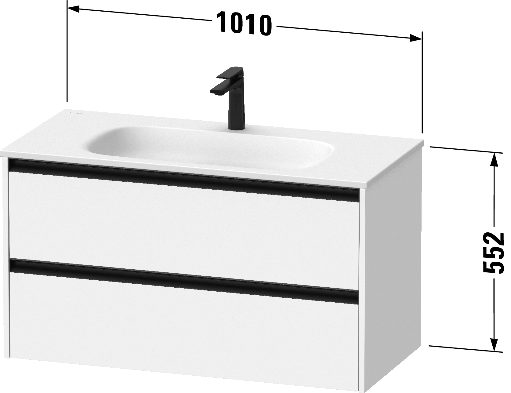 Vanity unit wall-mounted, SV6996