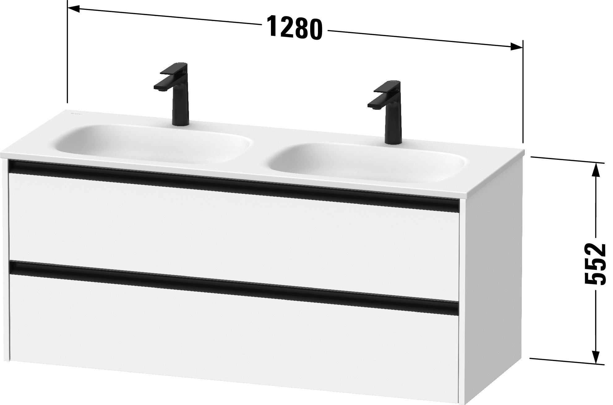 Vanity unit wall-mounted, SV6998