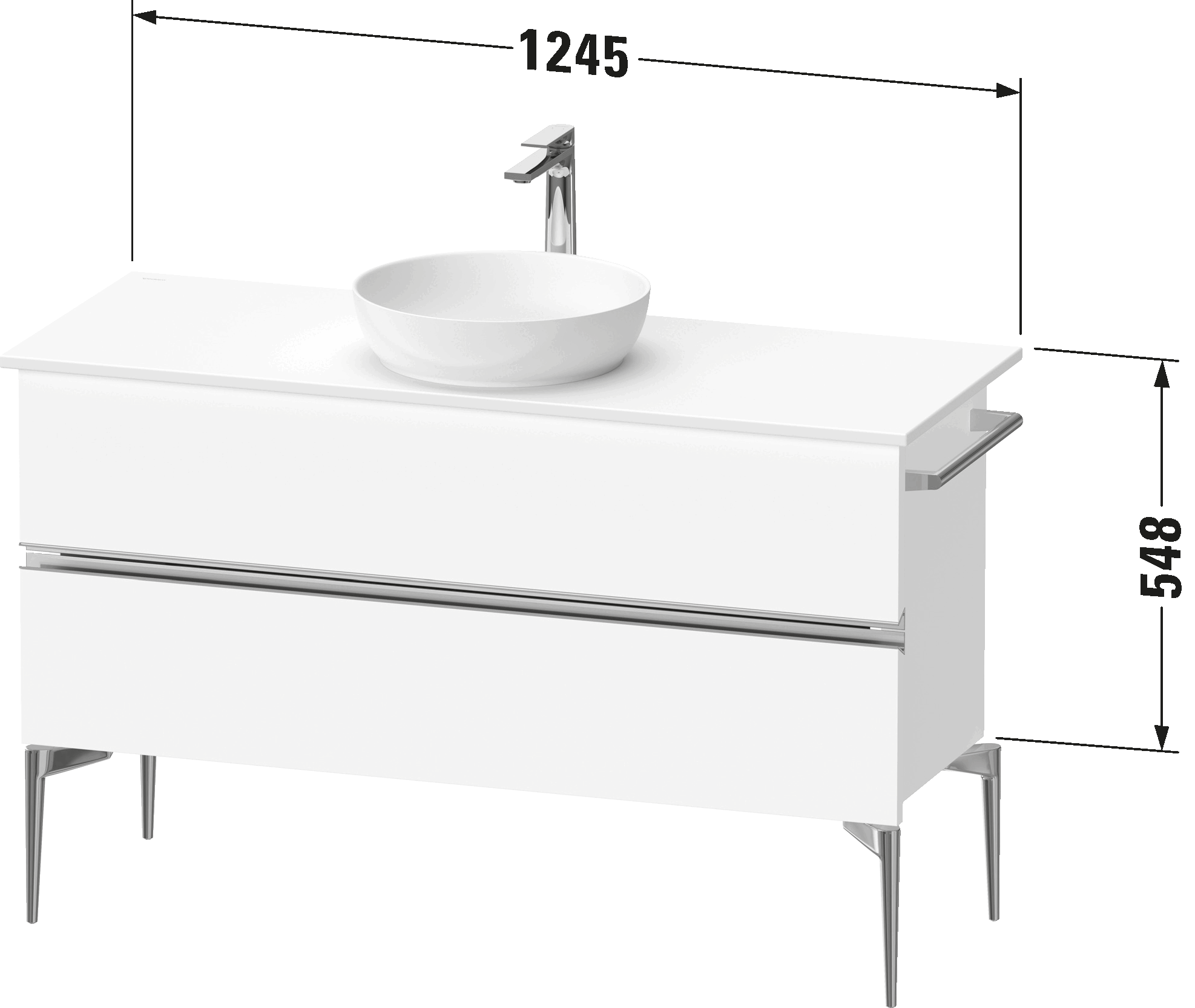 Console vanity unit floorstanding, SV4660
