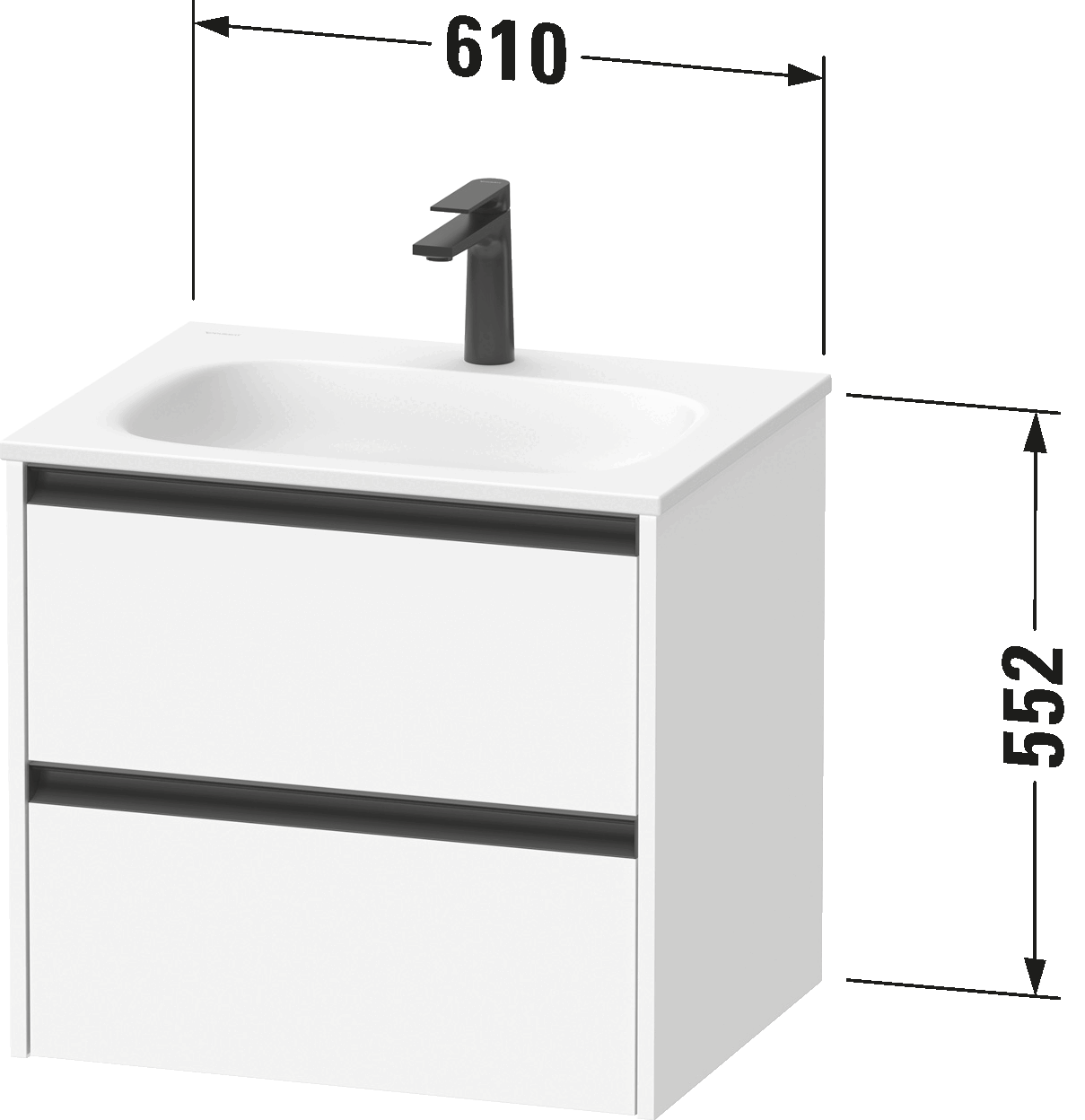 Vanity unit wall-mounted, SV6994