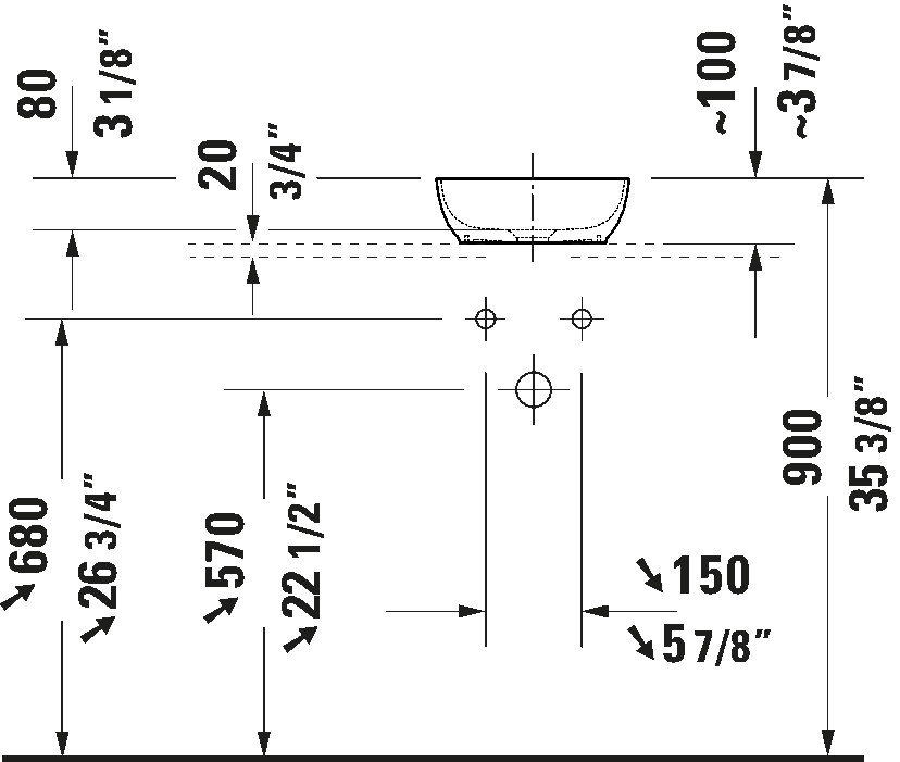 Vessel Sink, 266002