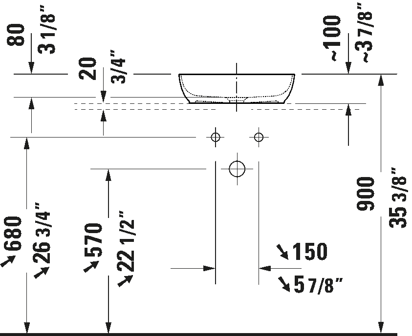 Vessel Sink, 266001