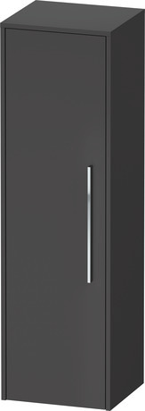 Semi-tall cabinet, DC1338L10490000 Hinge position: Left, Graphite Matt, Decor, Handle Chrome