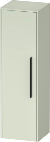 Semi-tall cabinet, DC1338LBDHH0000 Hinge position: Left, Pale Green Matt, Decor, Handle Diamond black