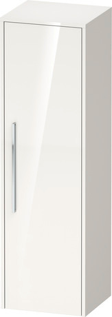 Semi-tall cabinet, DC1338R10220000 Hinge position: Right, White High Gloss, HPL, Handle Chrome