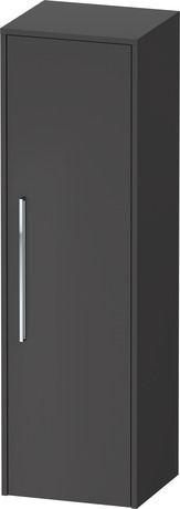Semi-tall cabinet, DC1338R10490000 Hinge position: Right, Graphite Matt, Decor, Handle Chrome