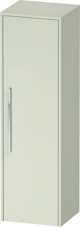 Semi-tall cabinet, DC1338R10HH0000 Hinge position: Right, Pale Green Matt, Decor, Handle Chrome