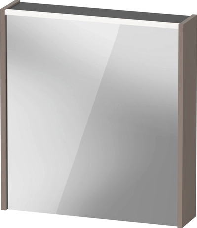 Mirror cabinet, DC7105L43432000 Basalte, Hinge position: Left, Body material: Highly compressed three-layer chipboard, plug socket type: J