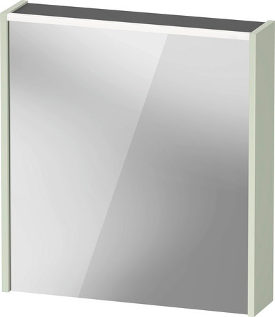 Mirror cabinet, DC7105LHHHH1000 Pale Green, Hinge position: Left, Body material: Highly compressed three-layer chipboard, plug socket type: E