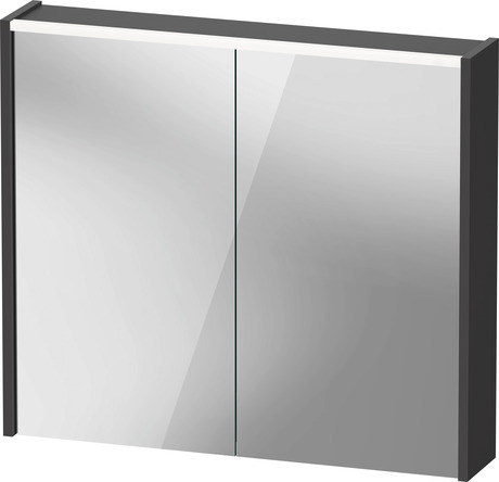 Mirror cabinet, DC7106049490000 Graphite, Hinge position: Left, Right, Body material: Highly compressed three-layer chipboard