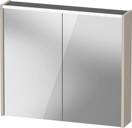 Mirror cabinet, DC7106091910000 taupe, Hinge position: Left, Right, Body material: Highly compressed three-layer chipboard