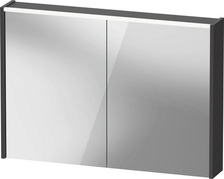 Mirror cabinet, DC7107049490000 Graphite, Hinge position: Left, Right, Body material: Highly compressed three-layer chipboard