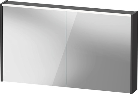 Mirror cabinet, DC7108049491000 Graphite, Hinge position: Left, Right, Body material: Highly compressed three-layer chipboard, plug socket type: E